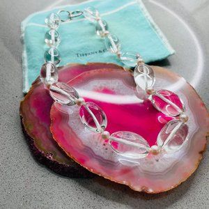 Authentic Tiffany & Co Natural Rock Pink Pearl Necklace Paloma Picasso